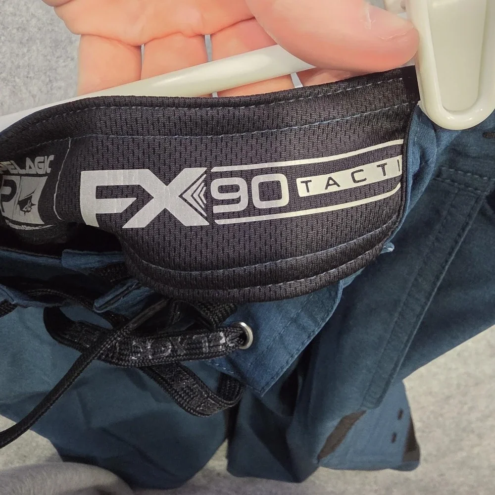 Pelagic Swim Trunks Mens 30 Blue FX 90‎ Tactical Board Shorts Offshore Fishing
